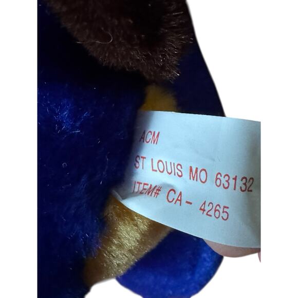 Vintage ACM Plush Ram Rampage NFL Football Blue Gold Goat Horns Stuffed Animal - Picture 8 of 9